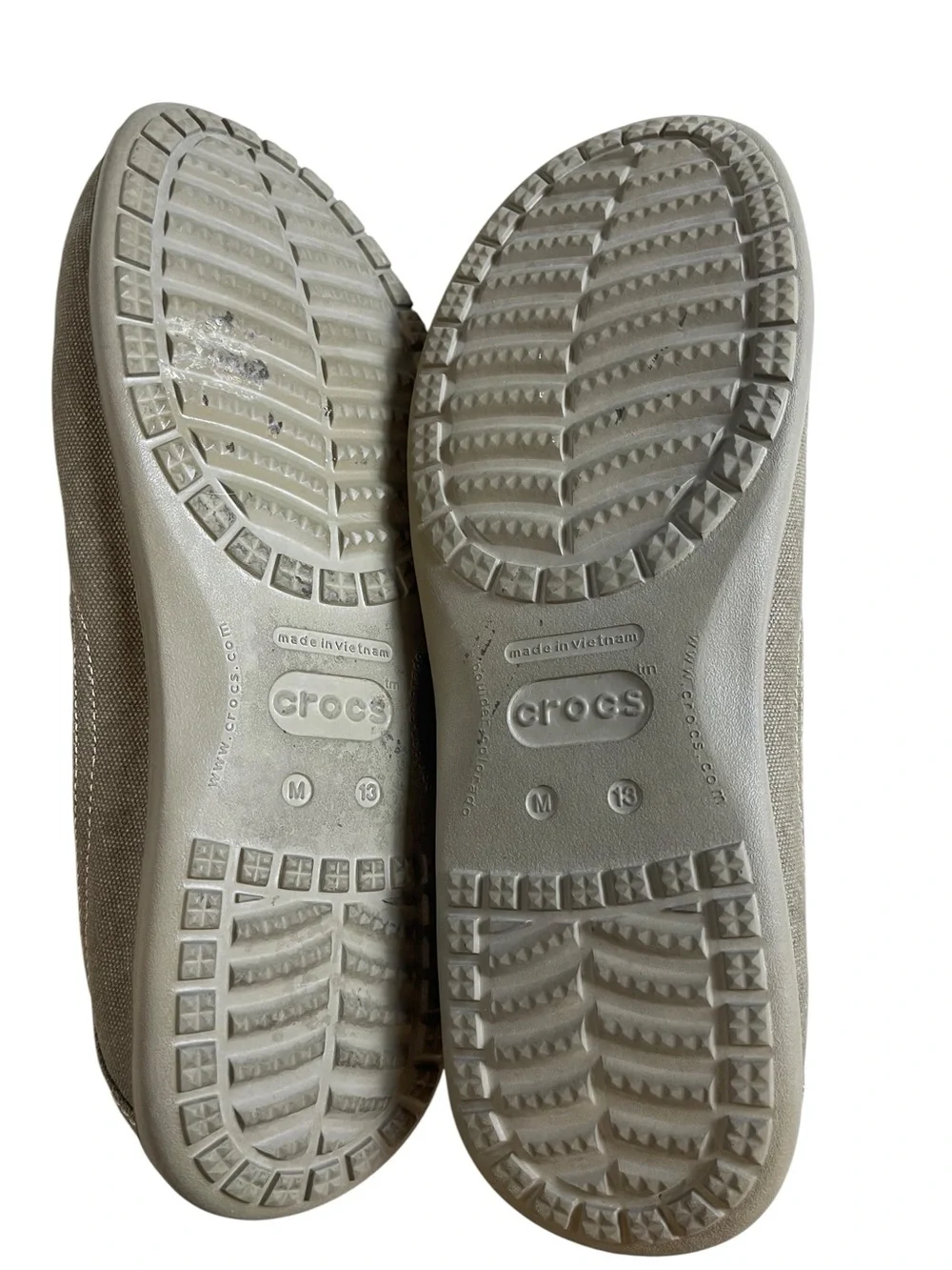Men’s Crocs Loafers tan size 13